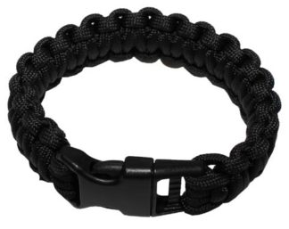 Náramek Paracord Černý vel. L
