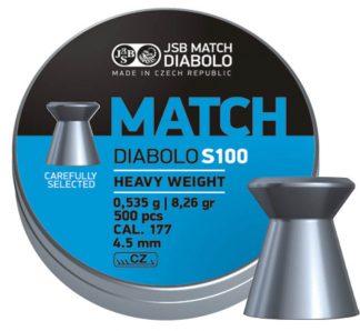 Diabolo JSB Match - S100 / cal. 4,5 mm - 500 ks