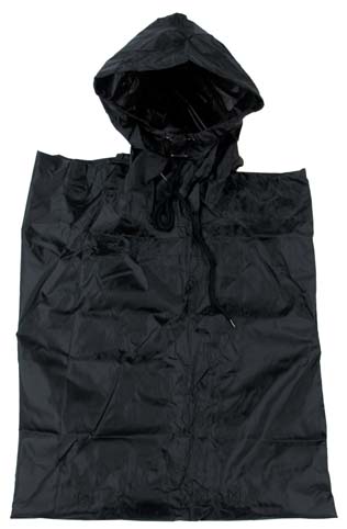 US Poncho, Rip stop, mod. schwarz