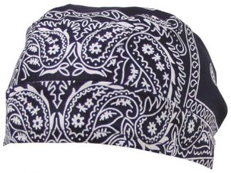 Headwrap, paisley-navyblau