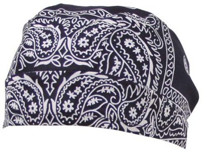 Headwrap, paisley-navyblau