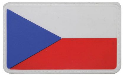 Nášivka 3D PVC vlajka ČR, 8x5cm