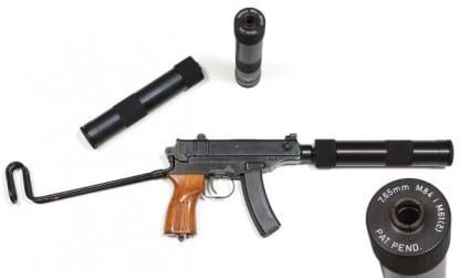Samonabíjecí pistole, vz. 61 Scorpion-S,r.: 7,65Br. + tlumič