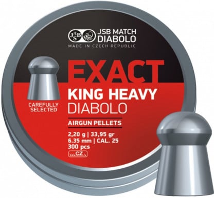 Diabolo JSB Exact King Heavy 300ks, cal.6,35mm