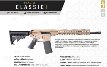 SAMONABÍJECÍ PUŠKA Stag Arms, STAG 15 Classic, r. .223 Rem/5,56mm, 16"- FDE CRKT - Image 3