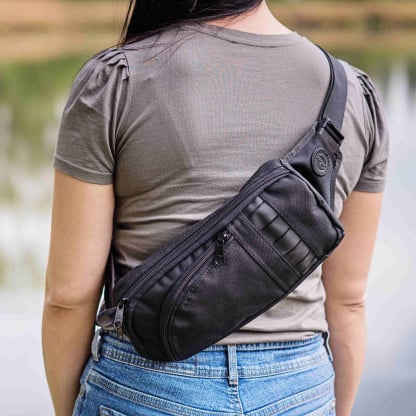 Ledvinka Falco Cross Body - pro skryté nošení zbraně - černá - Image 2