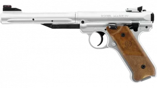 Vzduchová pistole Ruger Mark IV silver, r. 4,5mm
