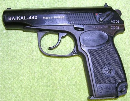 Samonabíjecí pistole BAIKAL 442, r. : 9 mm Makarov